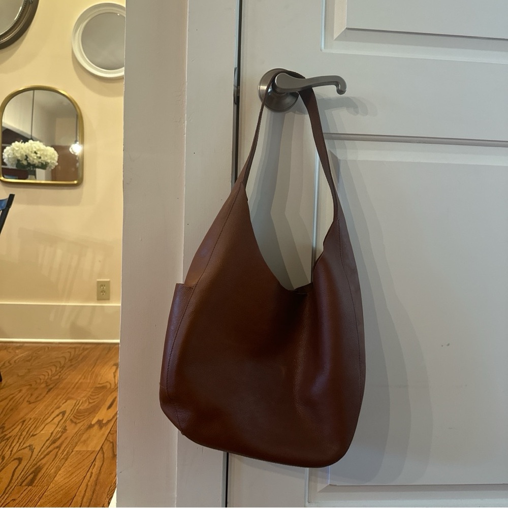 Madewell Brown Leather Hobo Bag